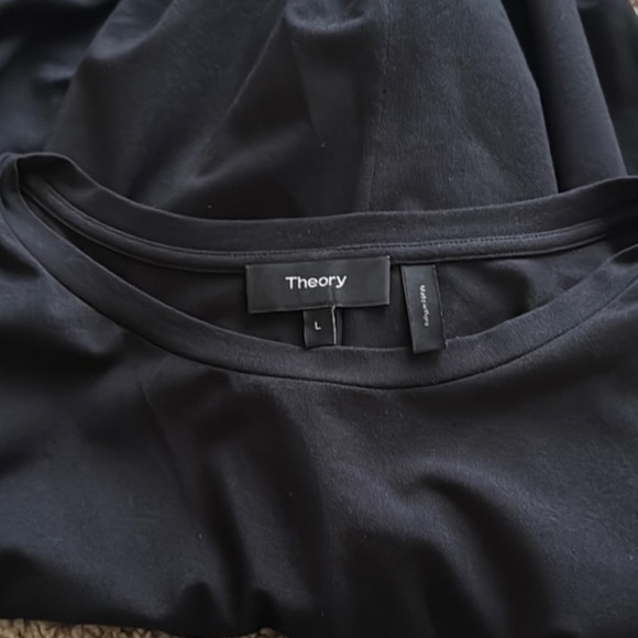 Theory Continuous Tee Dress in Pima Cotton-Modal - Picture 4 of 5